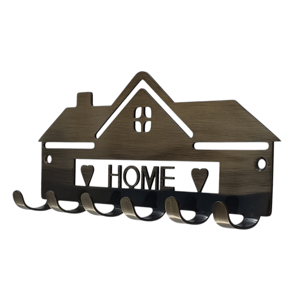 HOME Hut Stainless Steel Keychain Holder 