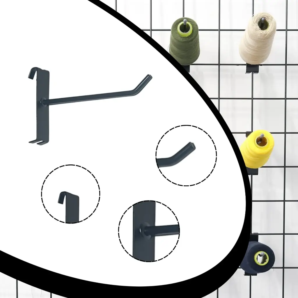 6" Mesh Hook (Black)