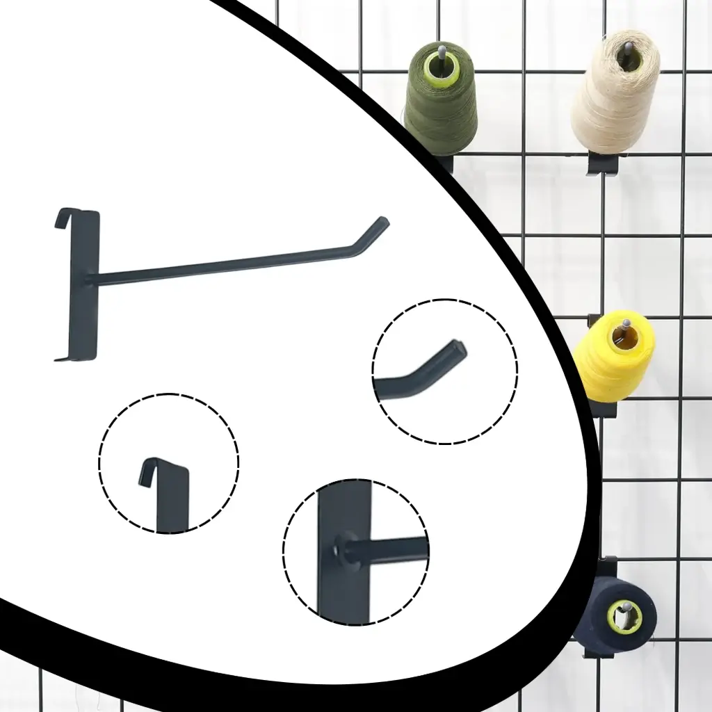 8" Mesh Hooks (Black)