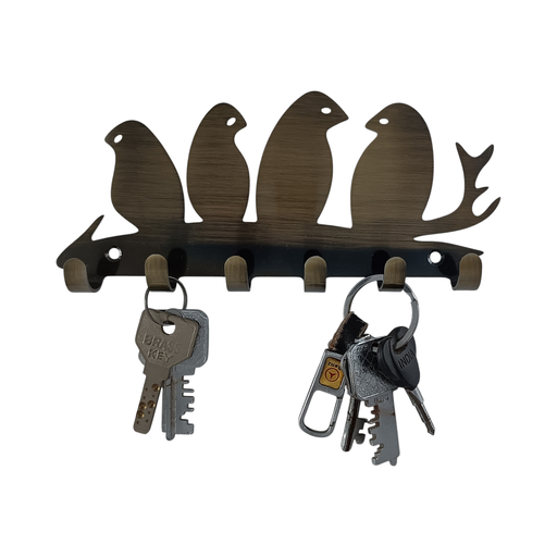 BIRDS Stainless Steel Keychain Holder