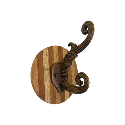 Designer Wall Hook (Brass Antique Finish)